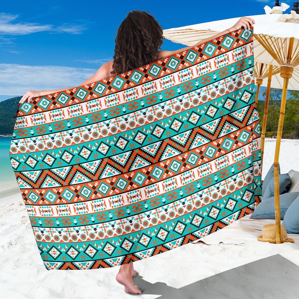 Navajo Style Print Pattern Sarong Pareo Wrap