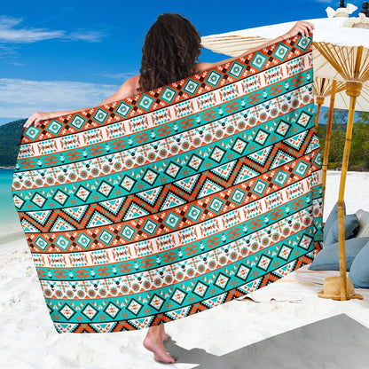 Navajo Style Print Pattern Sarong Pareo Wrap