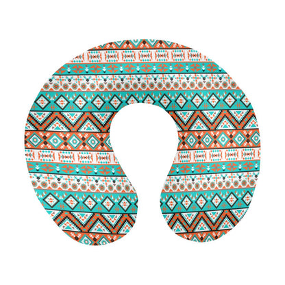 Navajo Style Print Pattern U-Shaped Travel Neck Pillow-JTAMIGO.COM