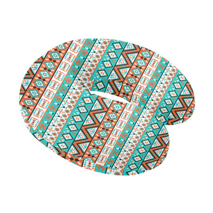 Navajo Style Print Pattern U-Shaped Travel Neck Pillow-JTAMIGO.COM