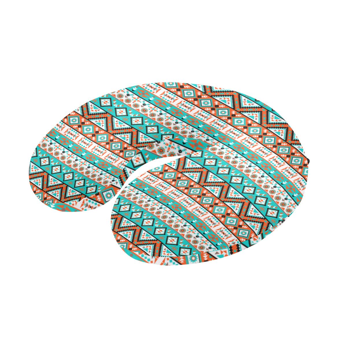 Navajo Style Print Pattern U-Shaped Travel Neck Pillow-JTAMIGO.COM