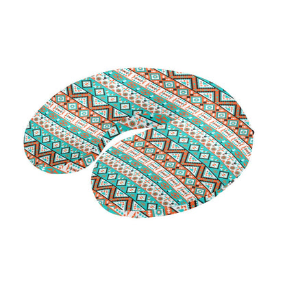 Navajo Style Print Pattern U-Shaped Travel Neck Pillow-JTAMIGO.COM