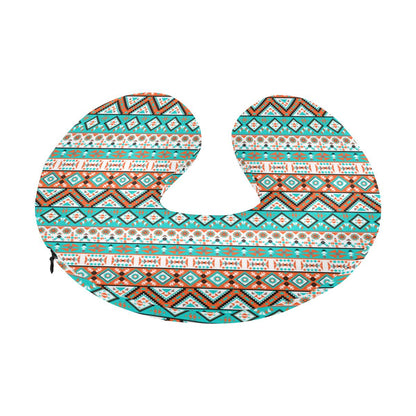 Navajo Style Print Pattern U-Shaped Travel Neck Pillow-JTAMIGO.COM