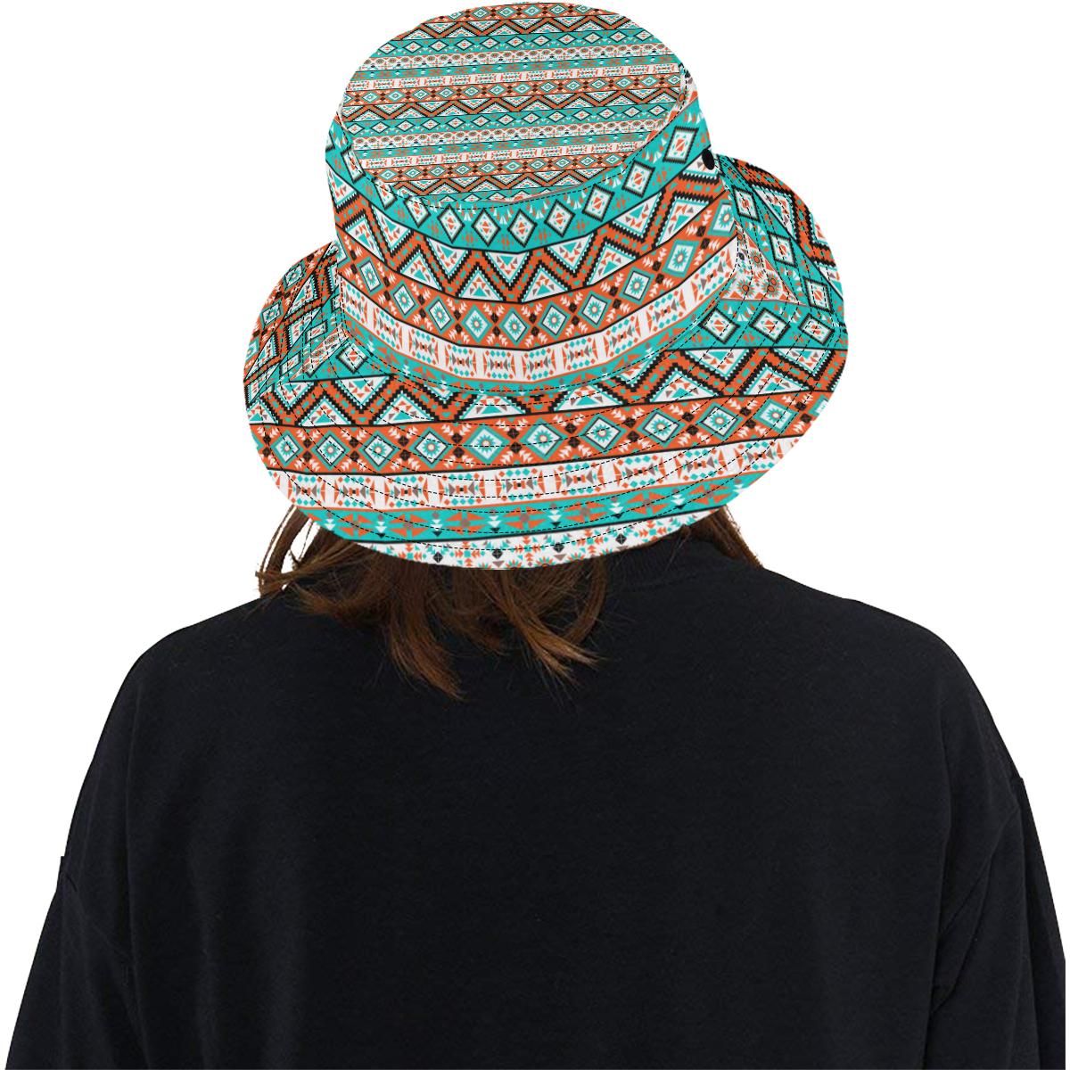 Navajo Style Print Pattern Unisex Bucket Hat