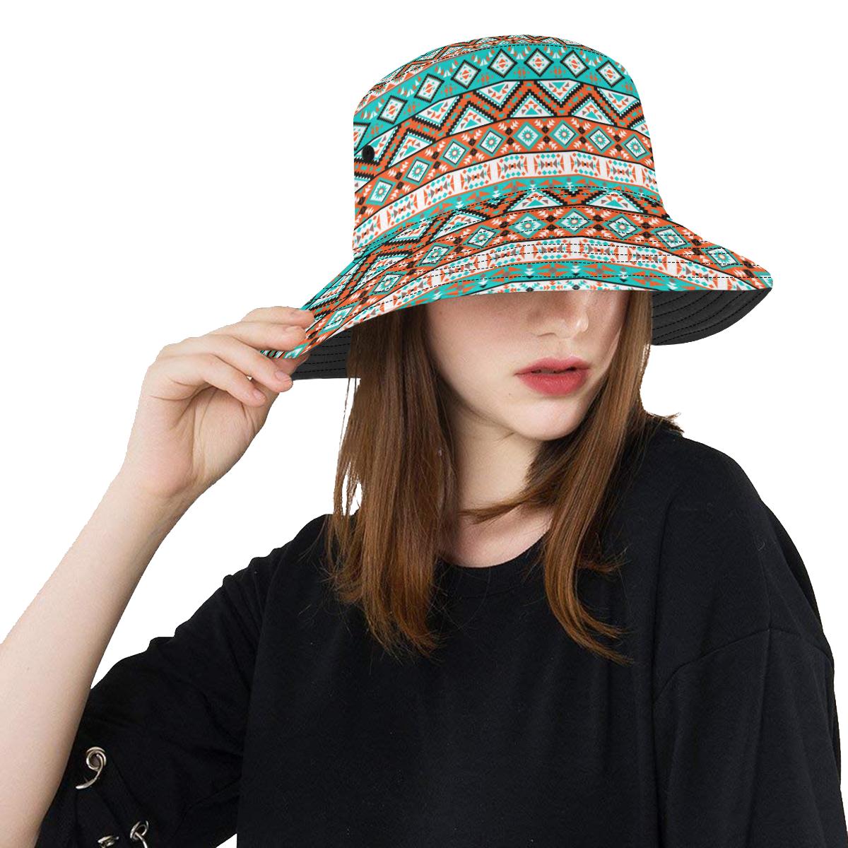 Navajo Style Print Pattern Unisex Bucket Hat