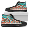 Navajo Style Print Pattern Women High Top Shoes