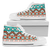 Navajo Style Print Pattern Women High Top Shoes