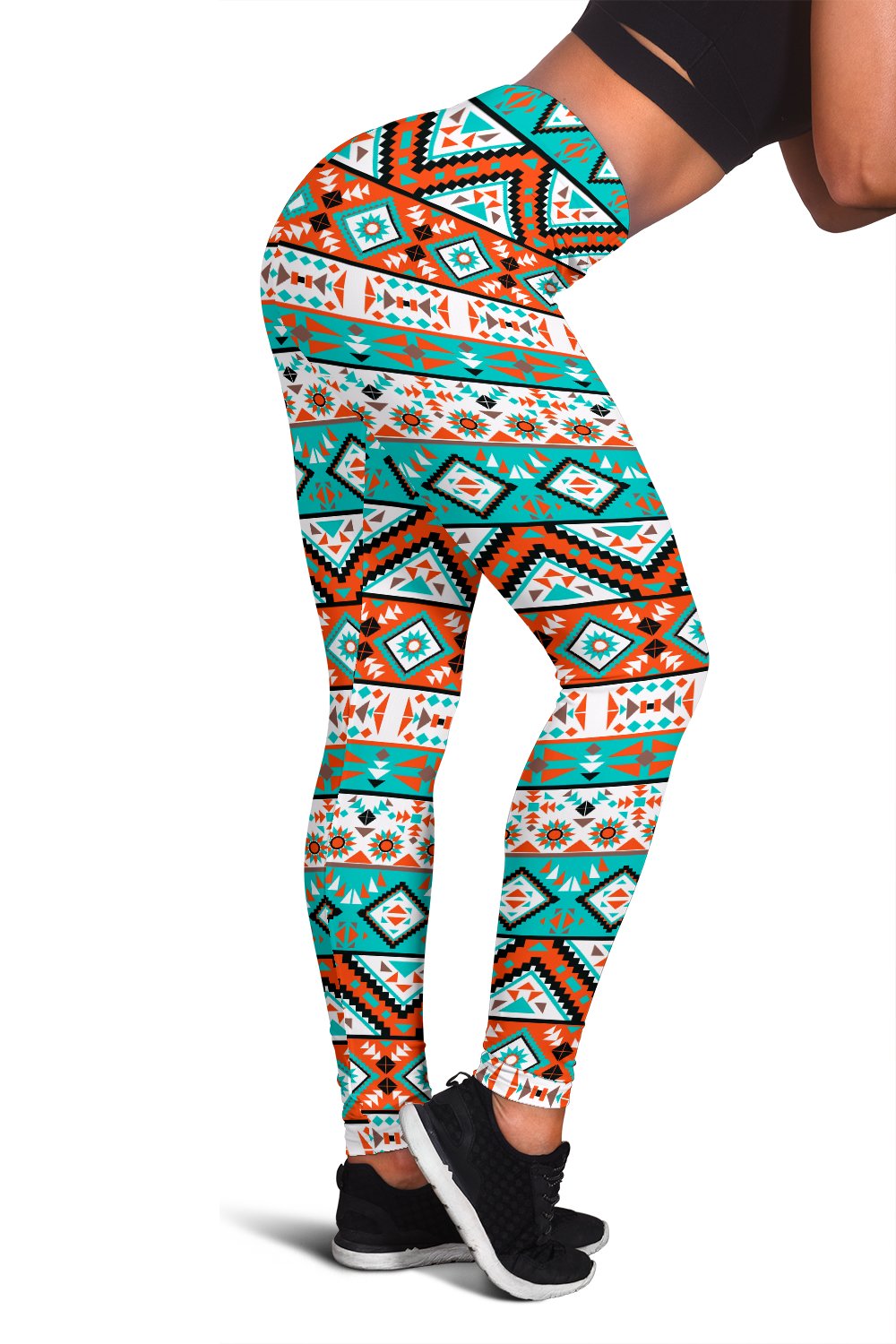 Navajo Style Print Pattern Women Leggings
