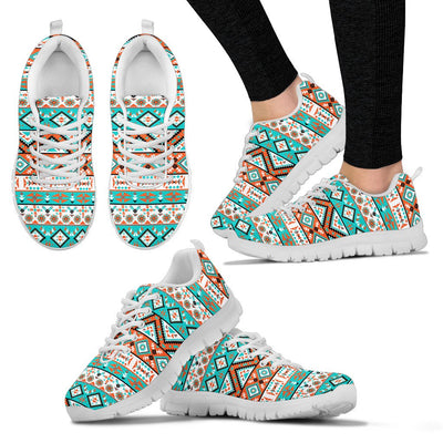 Navajo Style Print Pattern Women Sneakers Shoes