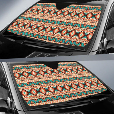 Navajo Western Style Print Pattern Car Sun Shade For Windshield