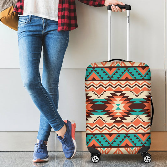 Navajo Western Style Print Pattern Luggage Cover Protector