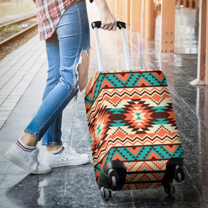 Navajo Western Style Print Pattern Luggage Cover Protector