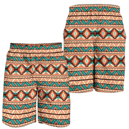 Navajo Western Style Print Pattern Mens Shorts-JTAMIGO.COM