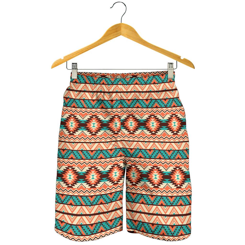 Navajo Western Style Print Pattern Mens Shorts-JTAMIGO.COM