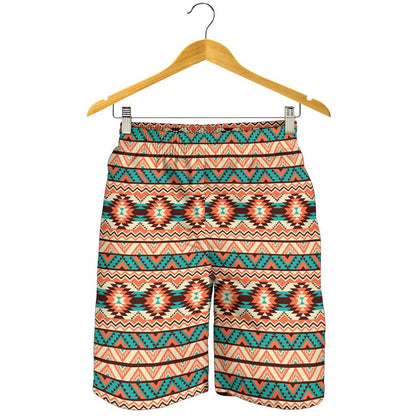 Navajo Western Style Print Pattern Mens Shorts-JTAMIGO.COM