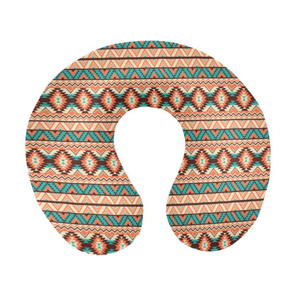 Navajo Western Style Print Pattern U-Shaped Travel Neck Pillow-JTAMIGO.COM