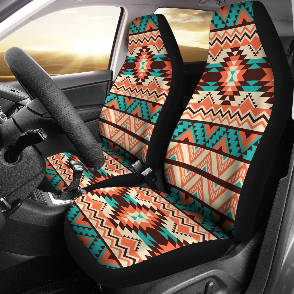 Navajo Western Style Print Pattern Universal Fit Car Seat Covers