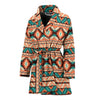 Navajo Western Style Print Pattern Women Bath Robe-JTAMIGO.COM