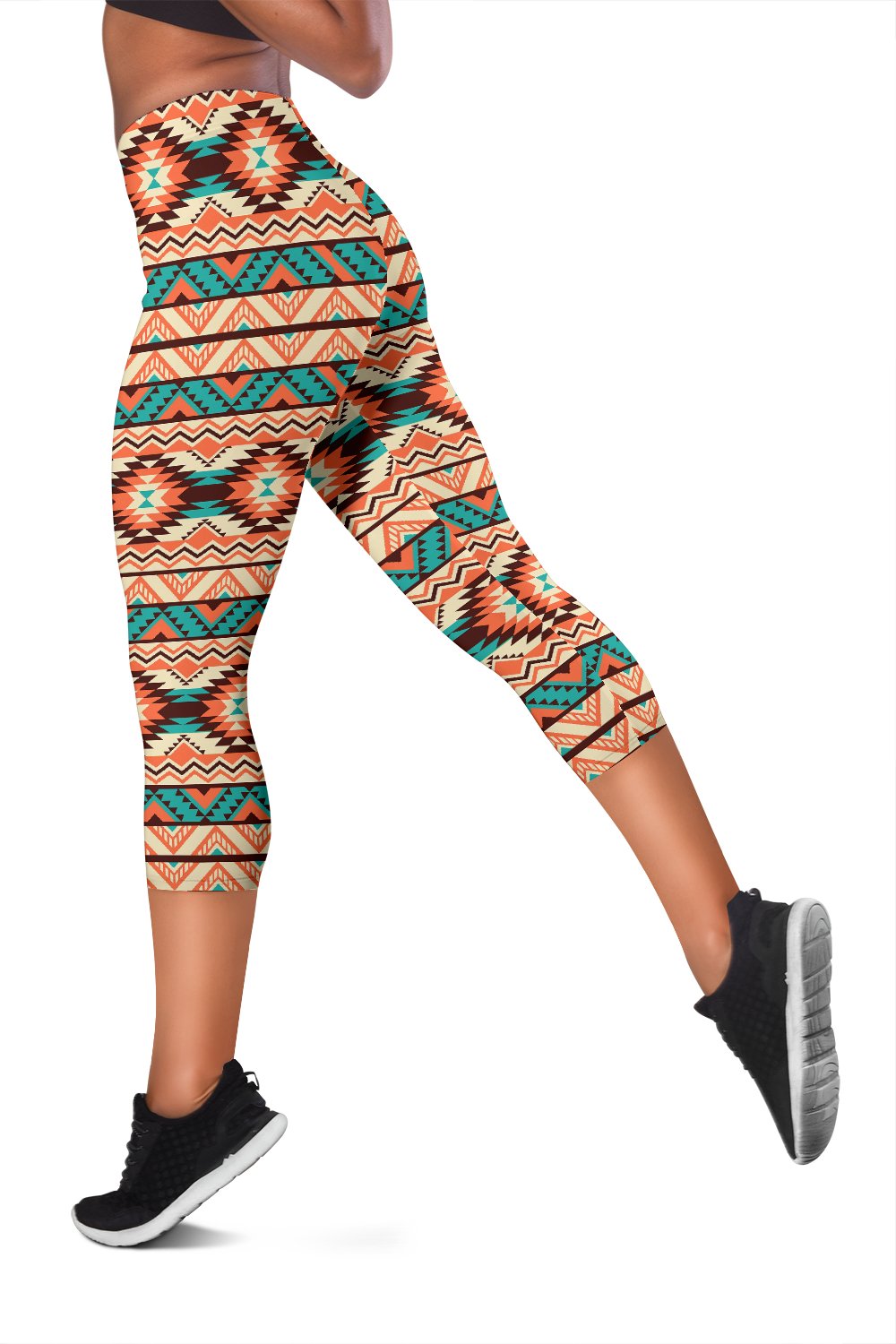 Navajo Western Style Print Pattern Women Capris