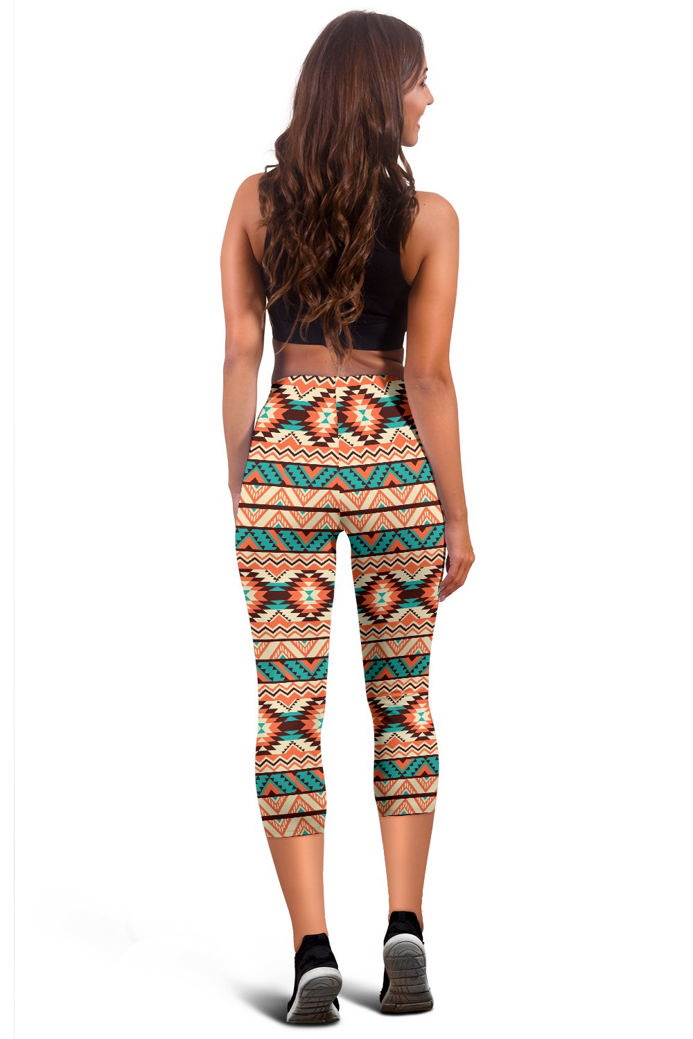 Navajo Western Style Print Pattern Women Capris