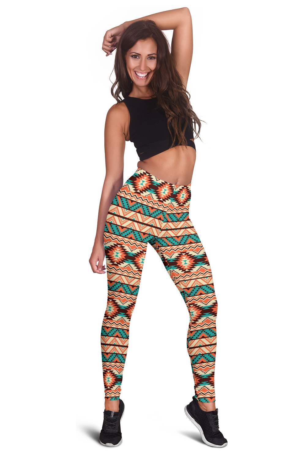 Navajo Western Style Print Pattern Women Leggings