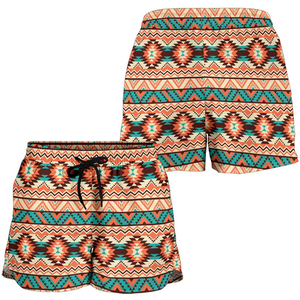 Navajo Western Style Print Pattern Women Shorts-JTAMIGO.COM