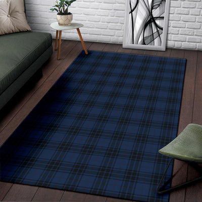 Navy Blue Tartan Plaid Pattern Area Rugs-JTAMIGO.COM