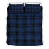 Navy Blue Tartan Plaid Pattern Duvet Cover Bedding Set