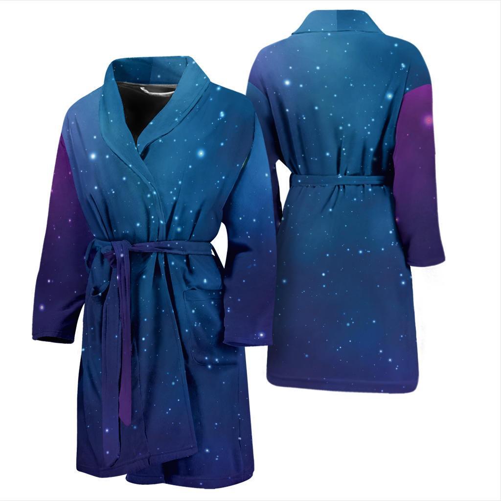 Nebula Pattern Print Design A01 Men Bathrobe-JORJUNE.COM