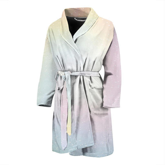 Nebula Pattern Print Design A02 Men Bathrobe-JORJUNE.COM