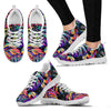 Neon Color Tropical Palm Leaves Women Sneakers Shoes