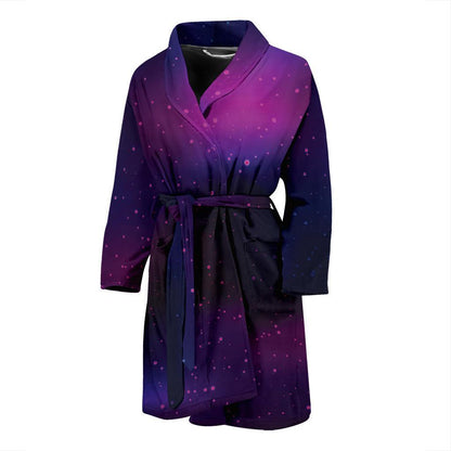 Night sky Pattern Print Design A04 Men Bathrobe-JORJUNE.COM