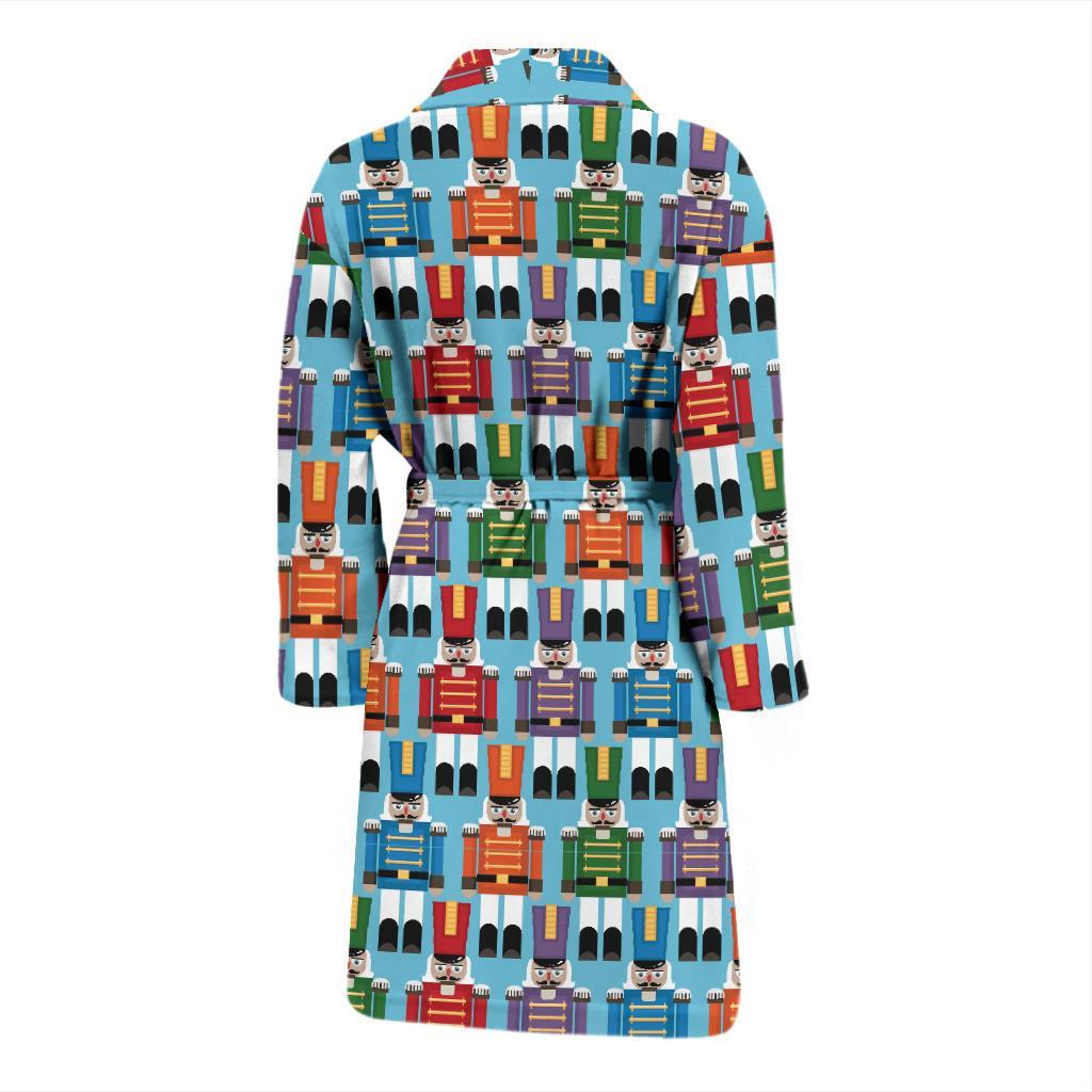 Nutcracker Pattern Print Design A02 Men Bathrobe-JORJUNE.COM