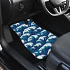 Ocean Wave Pattern Print Car Floor Mats