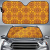 Octopus Background Design Print Car Sun Shade For Windshield