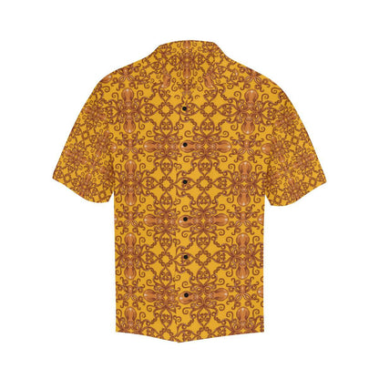 Octopus Background Design Print Men Aloha Hawaiian Shirt