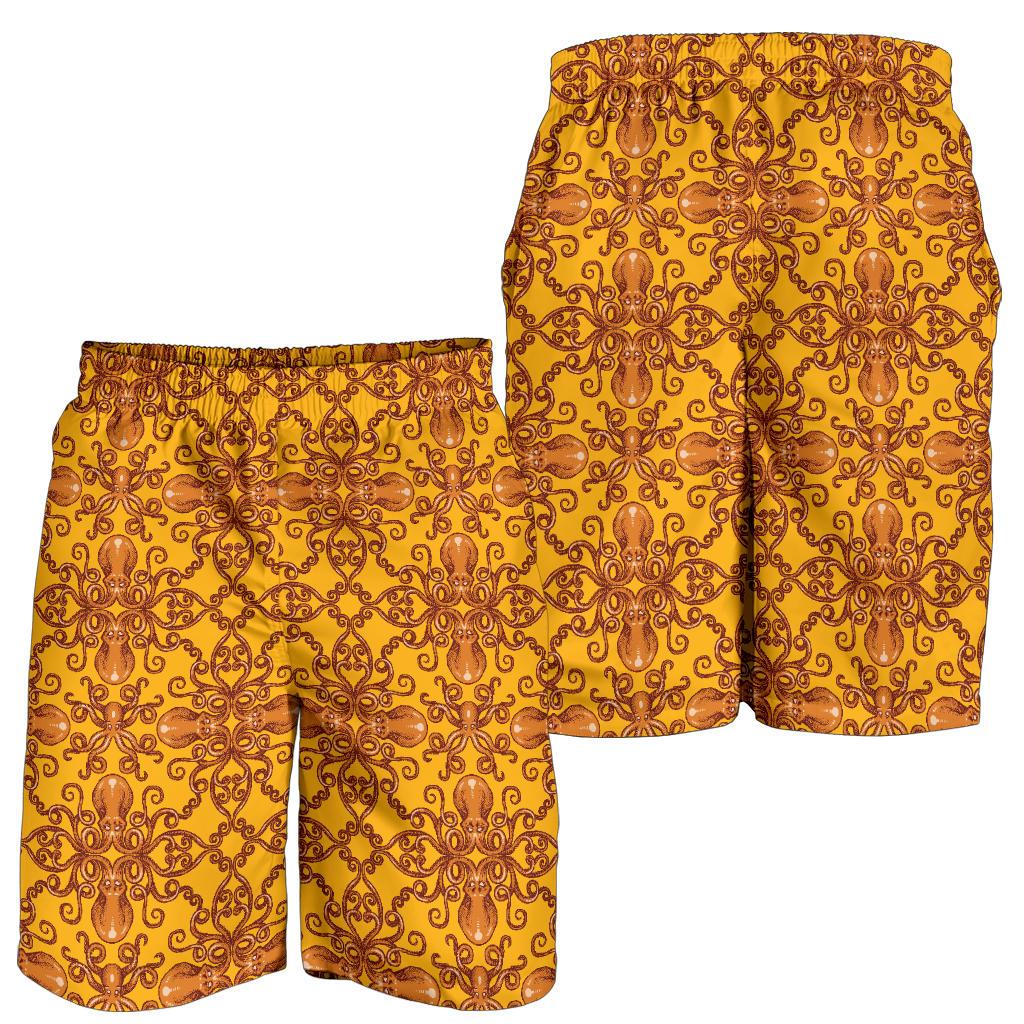 Octopus Background Design Print Mens Shorts-JTAMIGO.COM