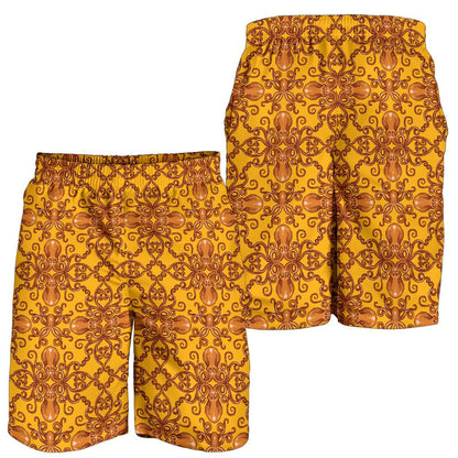Octopus Background Design Print Mens Shorts-JTAMIGO.COM