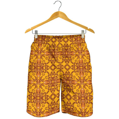 Octopus Background Design Print Mens Shorts-JTAMIGO.COM