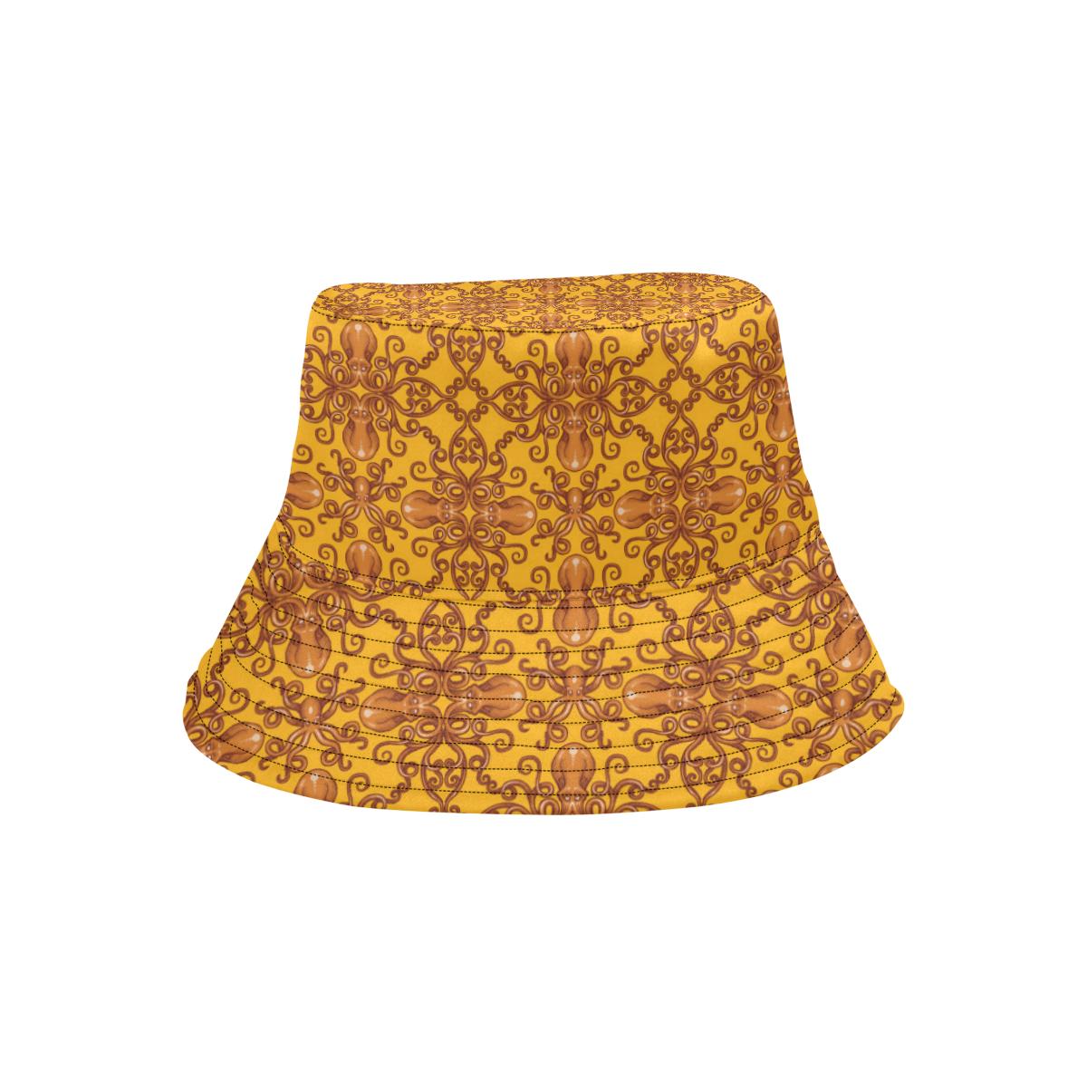Octopus Background Design Print Unisex Bucket Hat