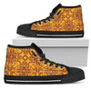 Octopus Background Design Print Women High Top Shoes