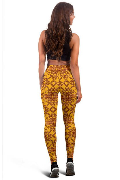 Octopus Background Design Print Women Leggings