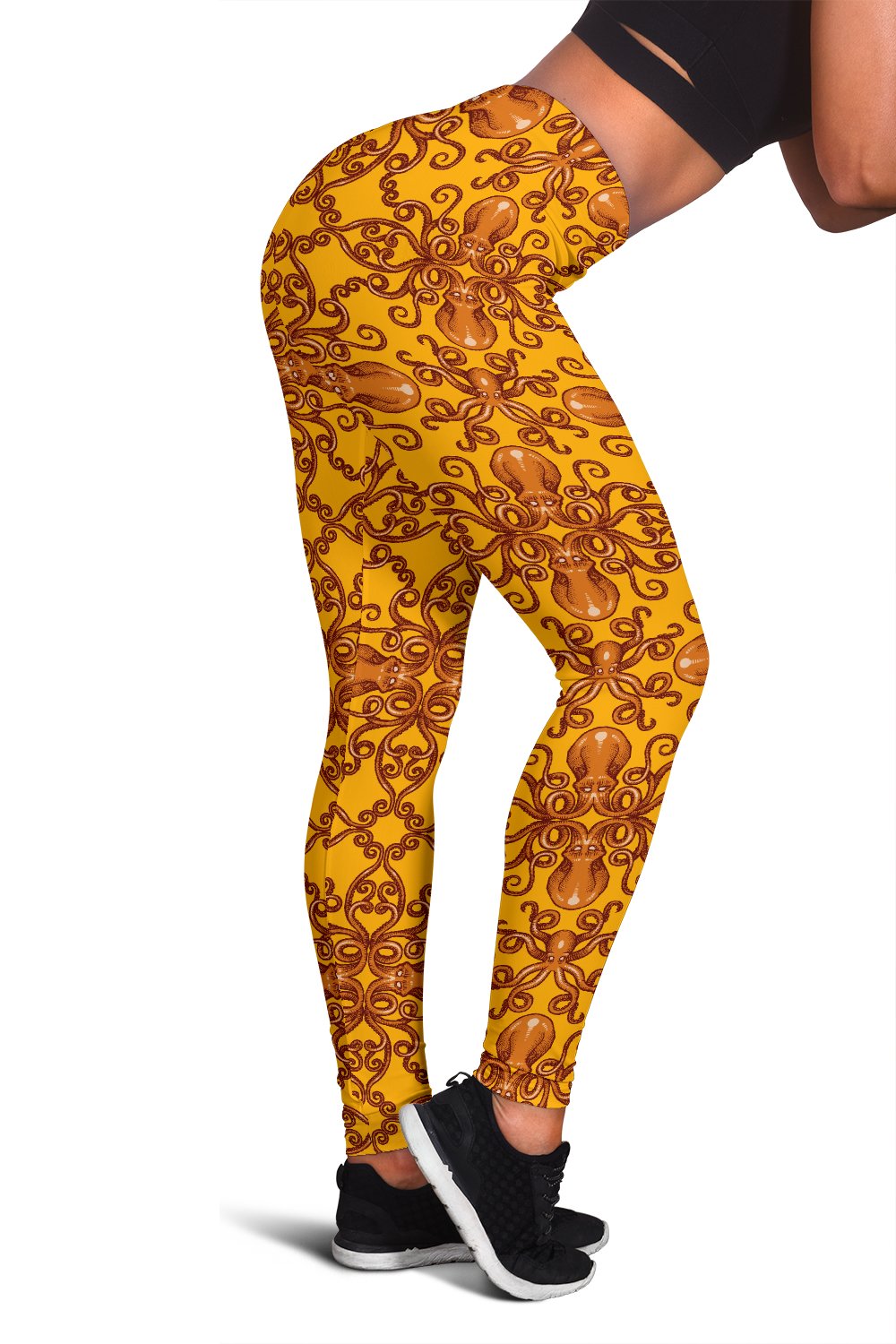 Octopus Background Design Print Women Leggings