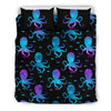 Octopus Blue Design Print Themed Duvet Cover Bedding Set