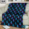 Octopus Blue Design Print Themed Fleece Blanket
