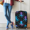 Octopus Blue Design Print Themed Luggage Cover Protector