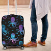 Octopus Blue Design Print Themed Luggage Cover Protector