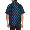 Octopus Blue Design Print Themed Men Aloha Hawaiian Shirt