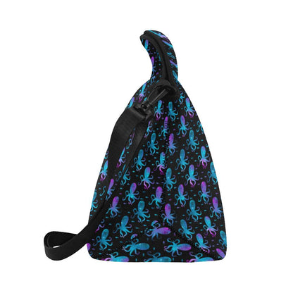 Octopus Blue Design Print Themed Neoprene Lunch Bag (Model 1669)(Large)-JTAMIGO.COM