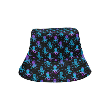 Octopus Blue Design Print Themed Unisex Bucket Hat